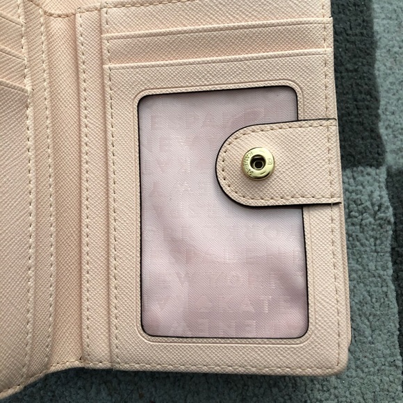 Kate Spade Bifold Pink Wallet. Gently used. - Picture 5 of 8